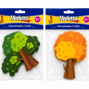 ART SUPPLIES MERLETTO STICKERS FOAM PLANT