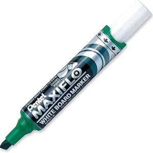 MARKER PENTEL WHITEBOARD MAXIFLO CHISEL POINT GREEN INK