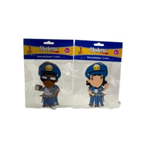 ART SUPPLIES MERLETTO FOAM POLICE STICKER