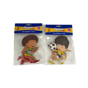 ART SUPPLIES MERLETTO FOAM STICKER SOCCER & RACE