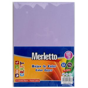 ART SUPPLIES MERLETTO SET OF 100 ASSORTED NEON COLORED SHEETS