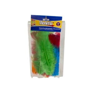ART SUPPLIES MERLETTO CRAFT FEATHERS 20pcs 15cm