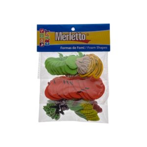 ART SUPPLIES MERLETTO 3D FOAM STICKER OF VEGETABLES AND FRUITS