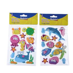 ART SUPPLIES MERLETTO 3D FOAM STICKER - MARINE ANIMALS