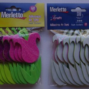 ART SUPPLIES MERLETTO FOAM ADHESIVE 8PCS CARNATIONS