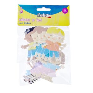 ART SUPPLIES MERLETTO FOAM ADHESIVE 18PCS CHILDREN