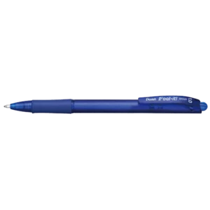RETRACTABLE PENTEL BALLPOINT PEN BLUE INK 0.7MM