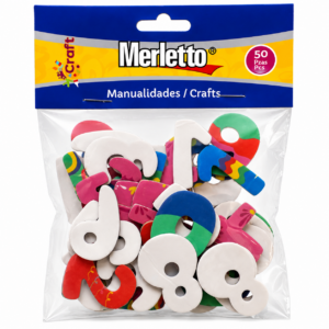 ART SUPPLIES MERLETTO STICKERS FOAM NUMBERS