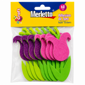 ART SUPPLIES MERLETTO FOAM ADHESIVE 8PCS CARNATIONS