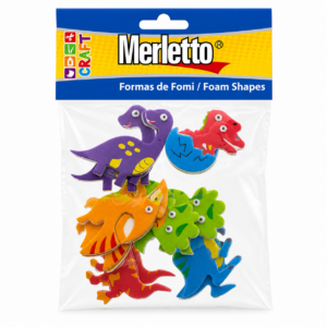 ART SUPPLIES MERLETTO STICKER 3D FOAM DINOSAUR