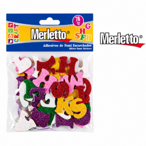 ART SUPPLIES MERLETTO FOMI ADHESIVE LETTERS 78PCS