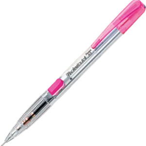 PENTEL PENCIL MECHANICAL TRANSPARENT BARREL WITH PINK 05.mm