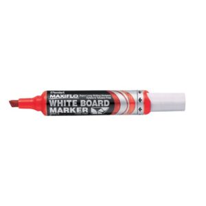 MARKER PENTEL WHITEBOARD MAXIFLO CHISEL POINT RED INK