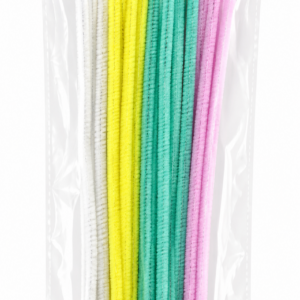 ART SUPPLIES MERLETTO PIPE CLEANER SET 30-PIECE , 6MM, 30CM 5 ASSORTED PASTEL COLORS