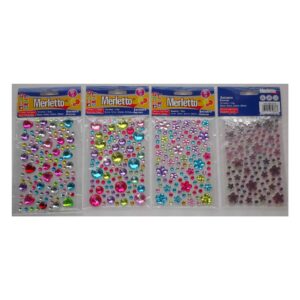 ART SUPPLIES ACRYLIC DIAMOND STICKERS ON PET SHEET IN OPP BAG