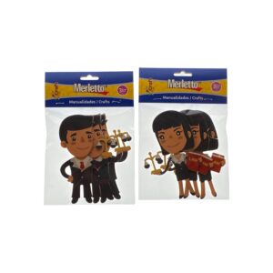 ART SUPPLIES 3PCS FOAM SHAPES IN OPP BAG WITH HEADER CARD PAC