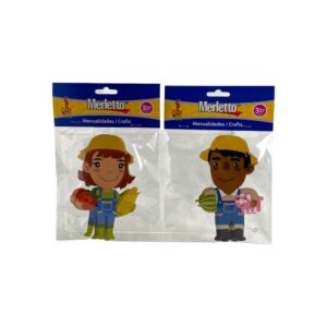 ART SUPPLIES 3PCS FOAM SHAPES IN OPP BAG WITH HEADER CARD