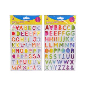 ART SUPPLIES EVA FOAM ALPHABET STICKERS IN OPP BAG WITH BACK