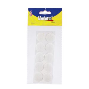 ART SUPPLIES VELCRO WITH ADHESIVE 10 SETS SIZE 20MM WHITE