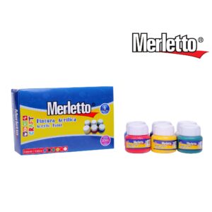 ART SUPPLIES ACRYLIC PAINT SET 30ML 6PCS