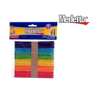 ART SUPPLIES WOODEN STICKS COLORS 50PCS