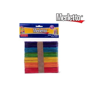 ART SUPPLIES COLORED WOODEN STICKS 100PCS