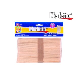 ART SUPPLIES JUMBO NATURAL WOOD STICKS 50PCS