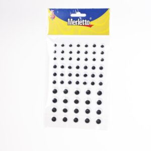 ART SUPPLIES  MOVING EYES ON PET SHEET IN OPP BAG WITH HEADER 62PCS