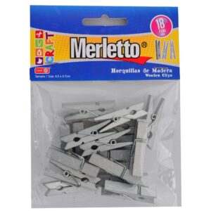 ART SUPPLIES WOODEN CLIP 18PCS