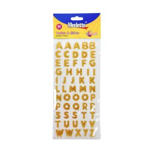 ART SUPPLIES ALPHABET STICKERS ON PET SHEET IN OPP BAG 55PCS