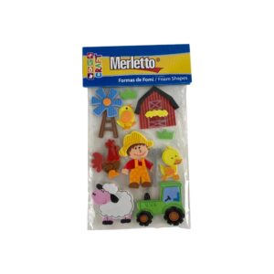 ART SUPPLIES 3D FOAM STICKER ON PET SHEET IN OPP BAG WITH HEADER