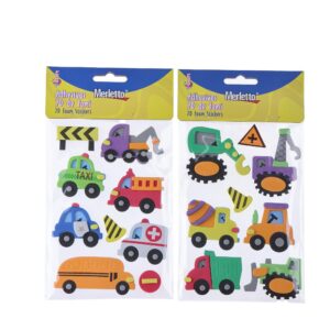 ART SUPPLIES 3D FOAM STICKERS ON PET SHEET IN OPP BAG WITH HEADER