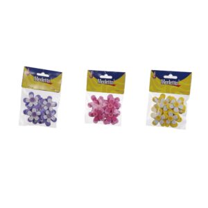ART SUPPLIES FOAM SHAPES 3 COLORS ASST. (FLOWERS) 10PCS