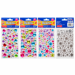 ART SUPPLIES MERLETTO STICKERS ACRYLIC DIAMOND