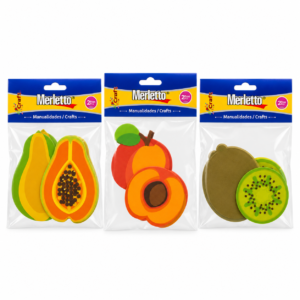 ART SUPPLIES MERLETTO FOAM STICKERS WITH HEADER CARD